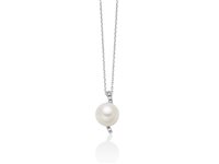 Collana Miluna Donna PERLE 375 in Oro bianco Perla PCL6517X